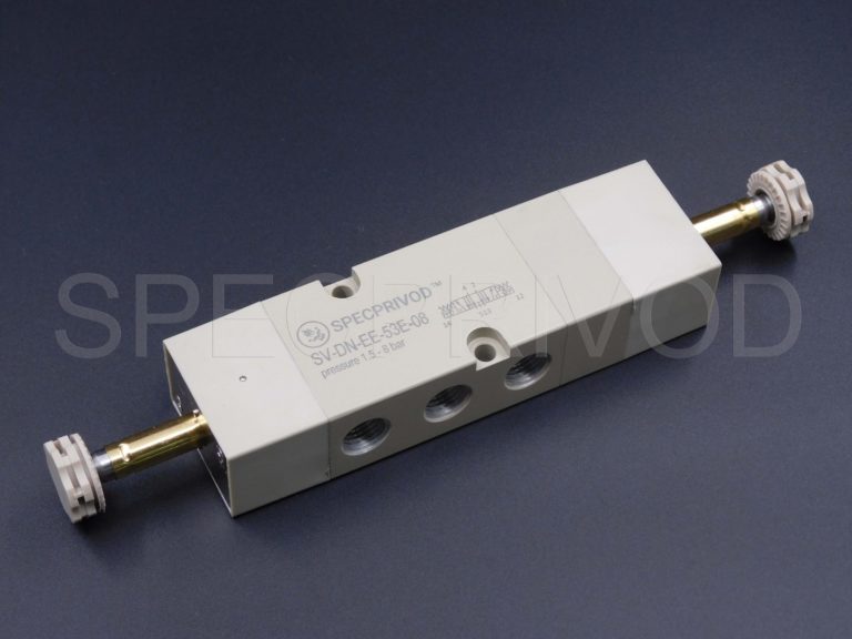 Распределитель SV-DN-EE-53E-08 Схема работы 5/3 G1/4" 2500 Нл/мин